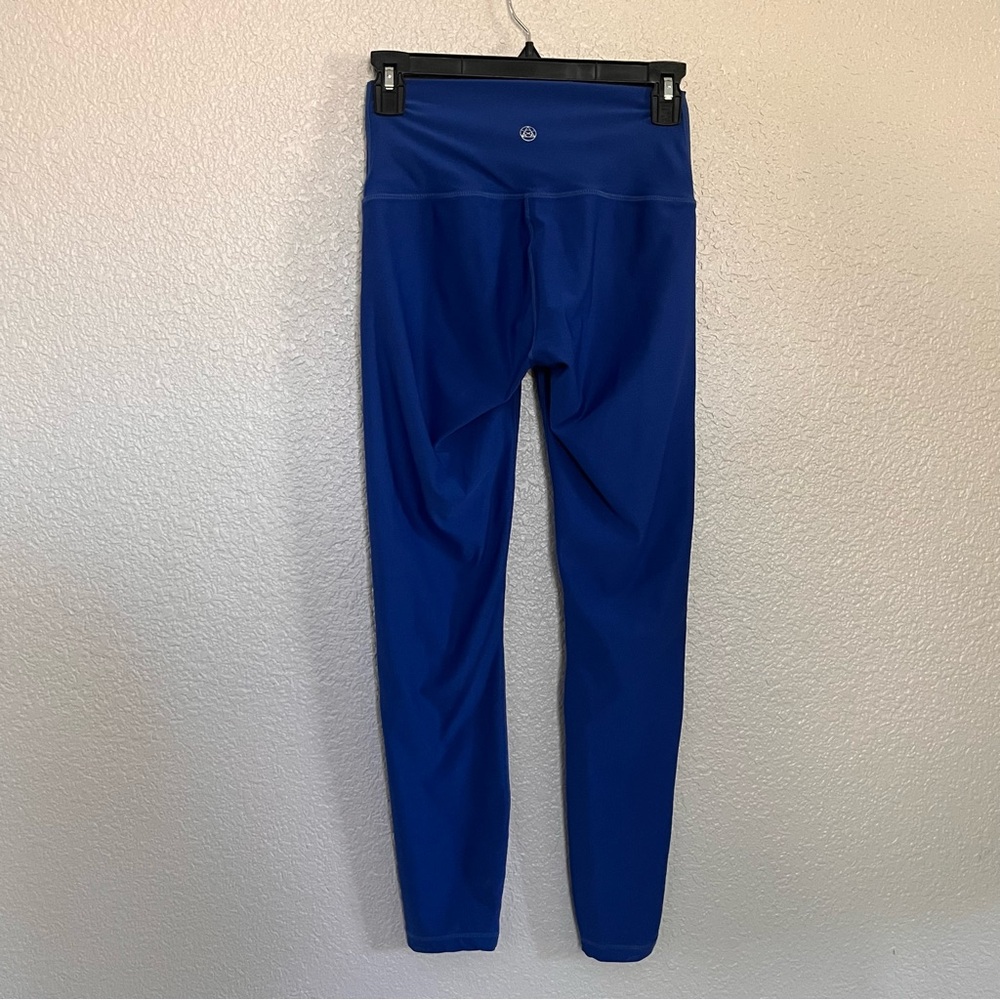 Tesla high waisted blue leggings slim stretch fit size small 25” inseam - Picture 5 of 7